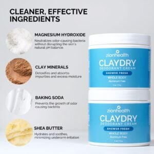 CLAYDRY™ CREAM Whole Body Deodorant – Shower Fresh