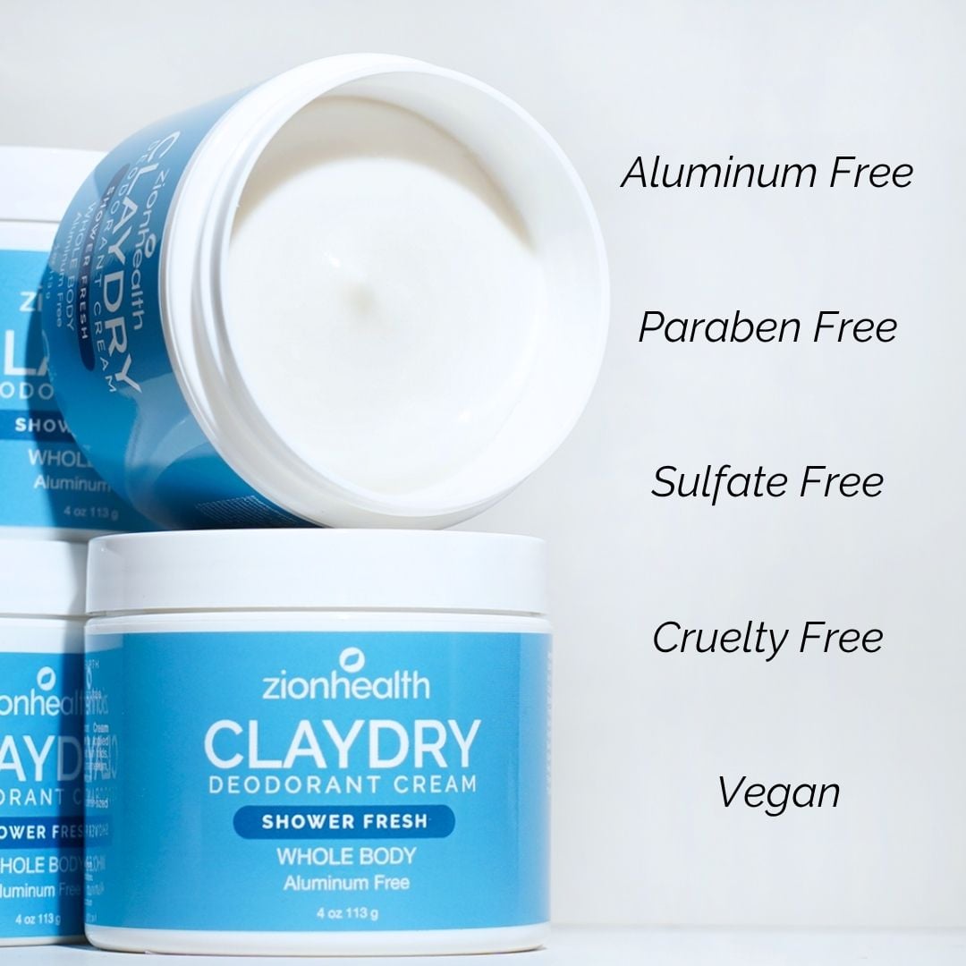 CLAYDRY™ CREAM Whole Body Deodorant – Shower Fresh