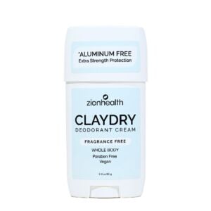 CLAYDRY™ CREAM Whole Body Deodorant – Fragrance Free
