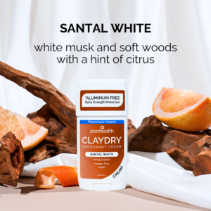 CLAYDRY® CREAM Whole Body Deodorant –  Santal White