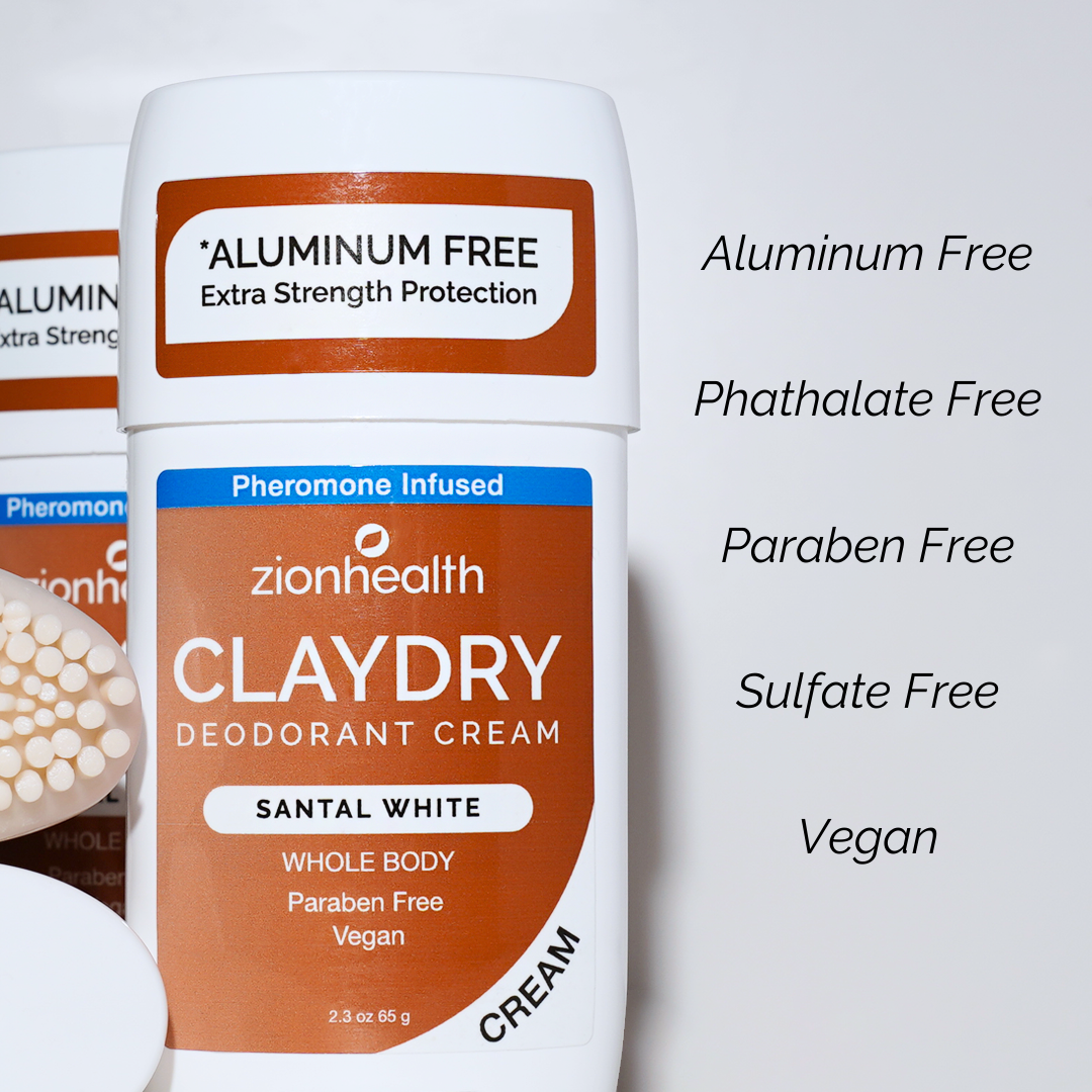 CLAYDRY® CREAM Whole Body Deodorant –  Santal White