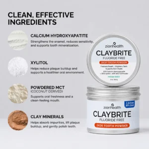 CLAYBRITE® 3 X 30 Tooth Powder