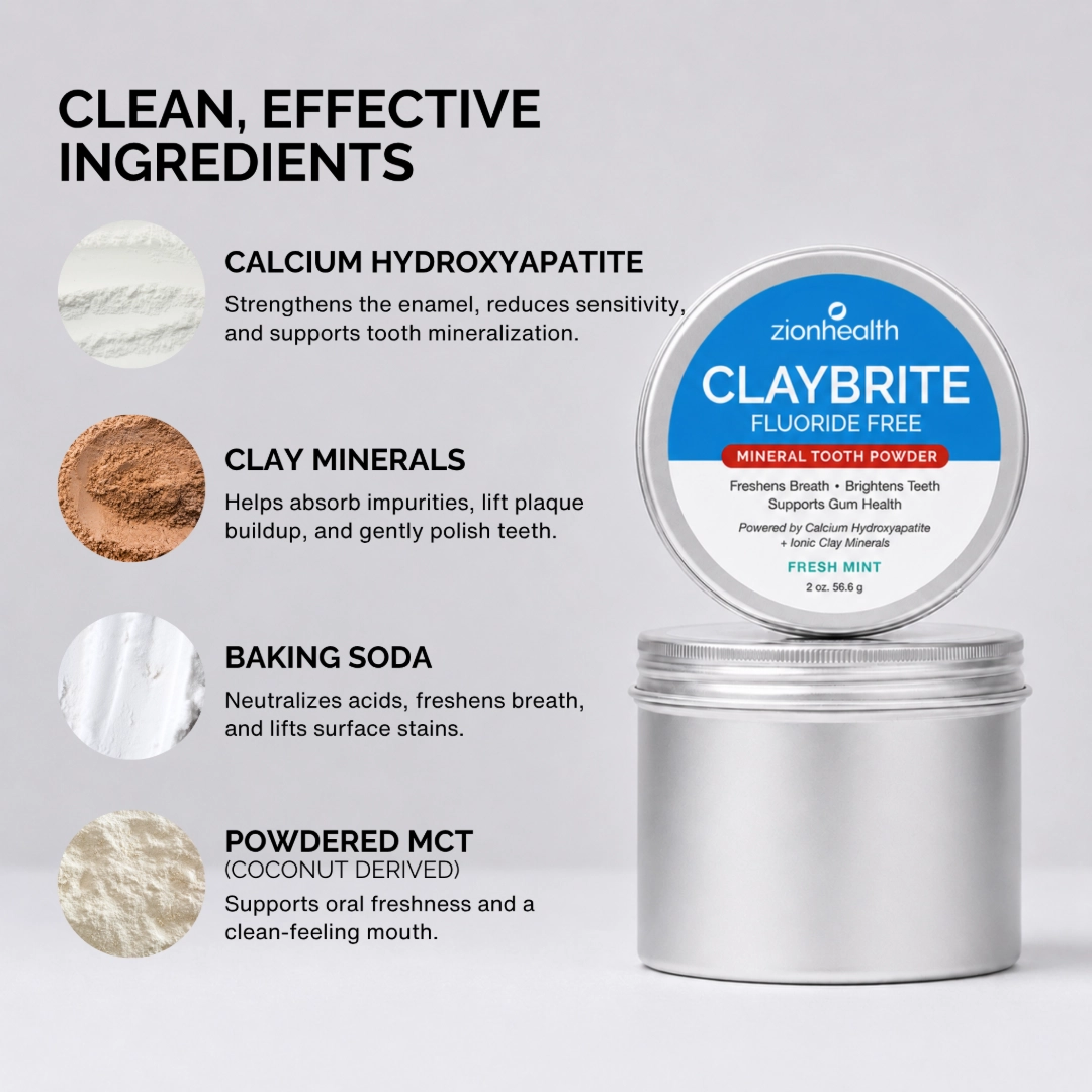 CLAYBRITE™ Mint Tooth Powder