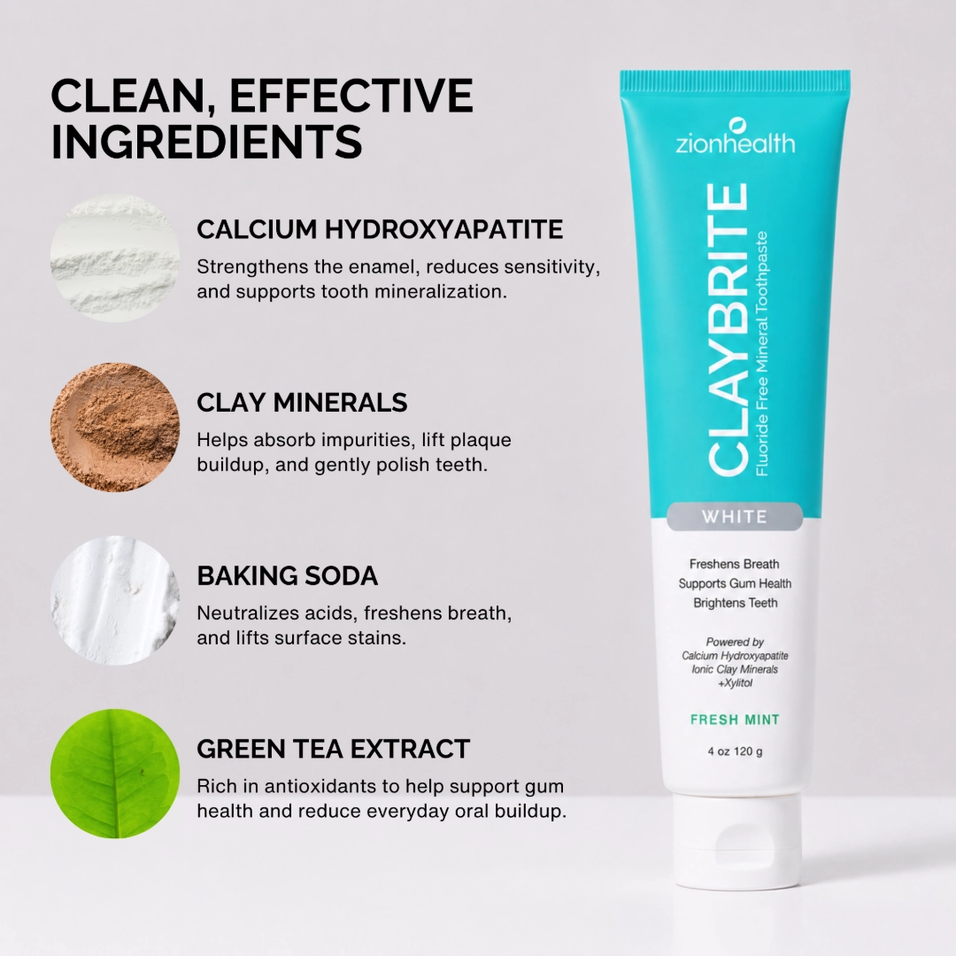 CLAYBRITE™ Toothpaste White