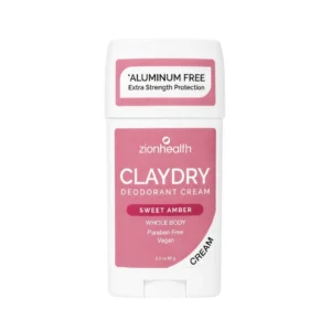 CLAYDRY™ CREAM Whole Body Deodorant – Sweet Amber