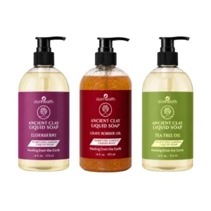Ancient Clay Liquid 3 Soap Bundle – Tea Tree Oil, Grave Robber and Elderberry